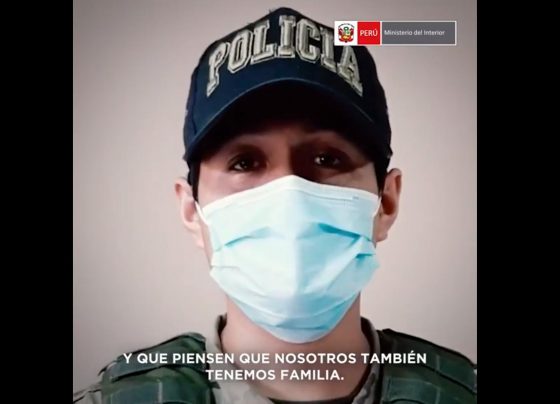 Policía recuperado de covid-19 envía mensaje de aliento a sus hermanos de la PNP