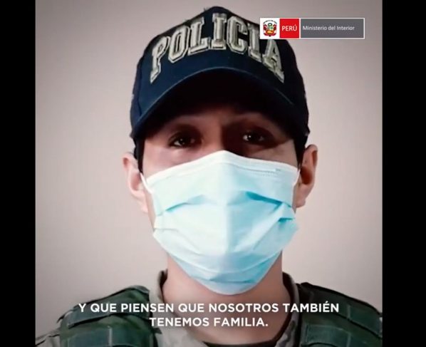 Policía recuperado de covid-19 envía mensaje de aliento a sus hermanos de la PNP
