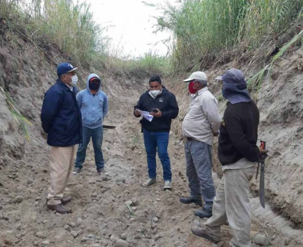 Autoridad Nacional del Agua supervisa limpieza del canal Macacona