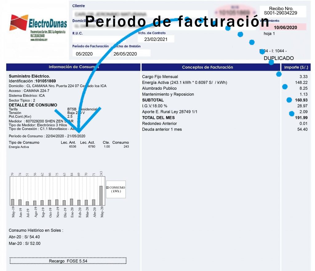 Electro Dunas elevó el monto de recibo de energía eléctrica en un 200%