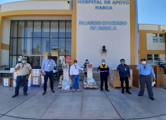 Shougang donan cuatro ventiladores mecánicos al Hospital Ricardo Cruzado de Nasca
