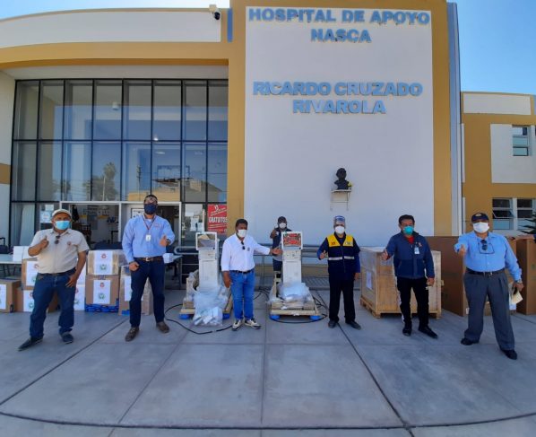 Shougang donan cuatro ventiladores mecánicos al Hospital Ricardo Cruzado de Nasca