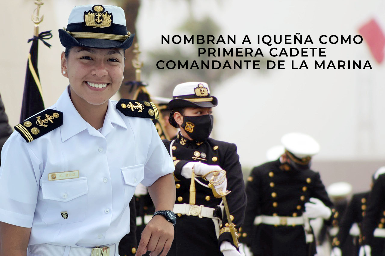 Nombran a iqueña como primera cadete comandante de la Marina