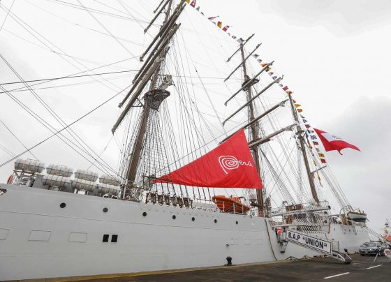 BAP Unión lleva desde hoy la Marca Perú en su vela principal