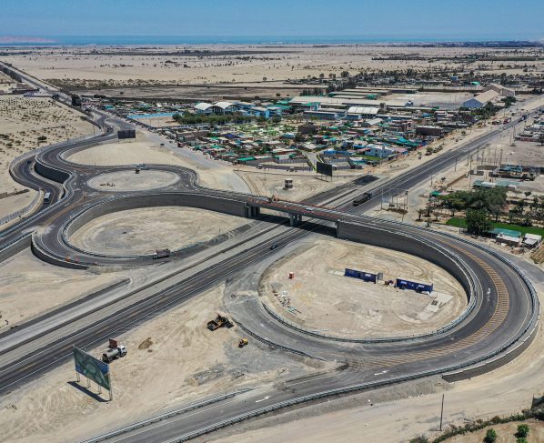 Construcción del intercambio vial Paracas registra un avance del 95%