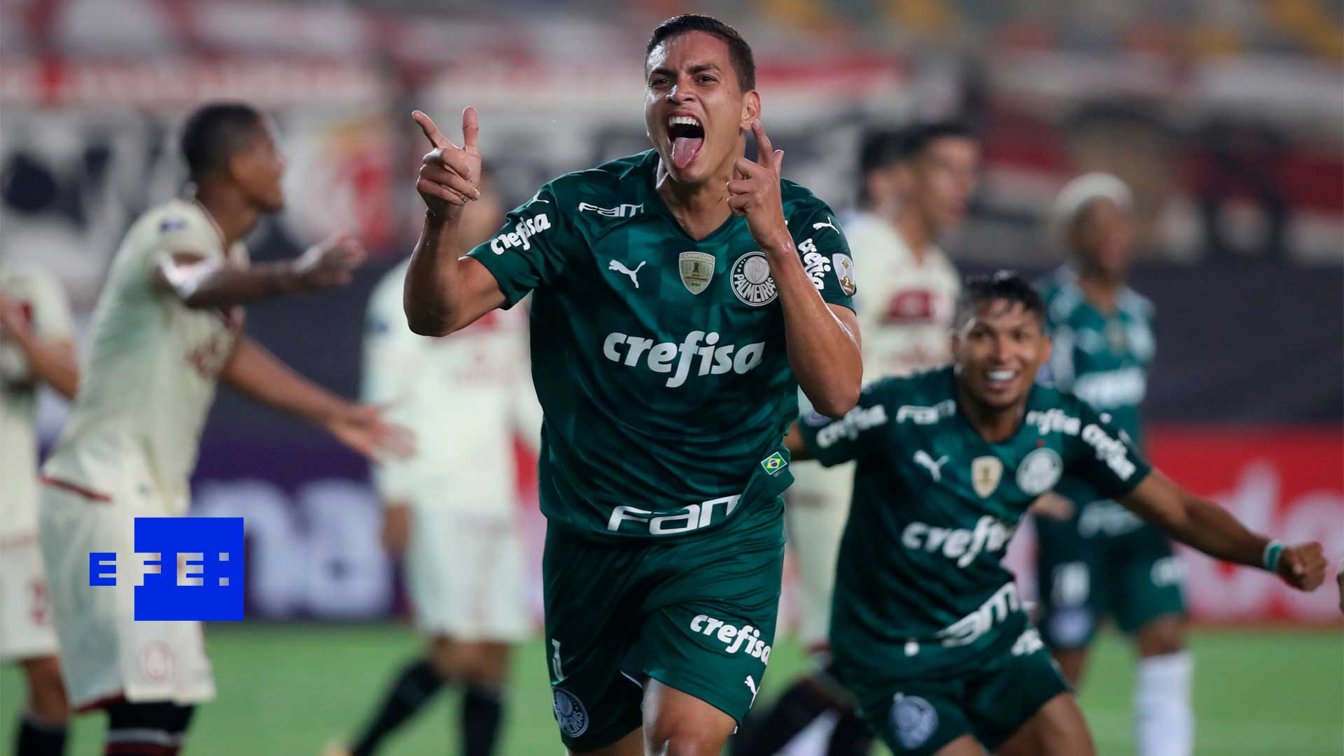 2-3. El campeón Palmeiras gana in extremis con un jugador menos