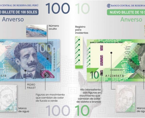 BCR emite billetes de S/ 10 y S/ 100 con nuevos diseños