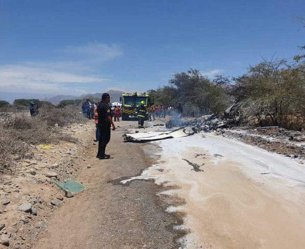 Siete muertos tras caída de una avioneta en Nasca