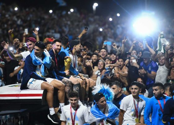 Messi y los campeones del mundo ya están en Argentina