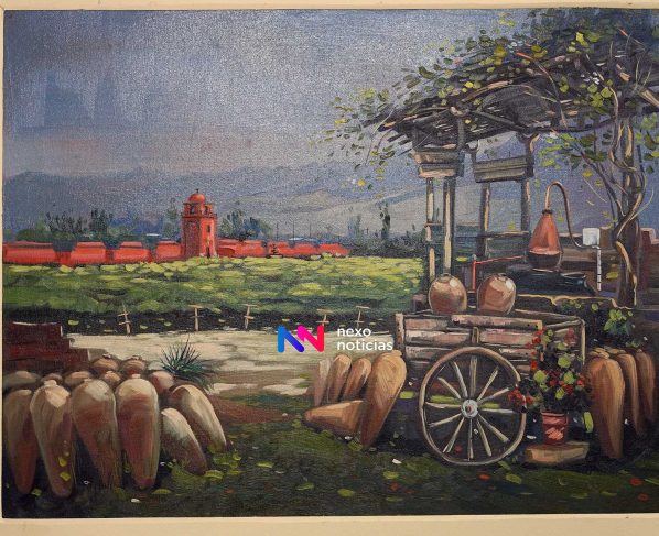 Artista cajamarquino gana concurso nacional de pintura por el FIVI 2023