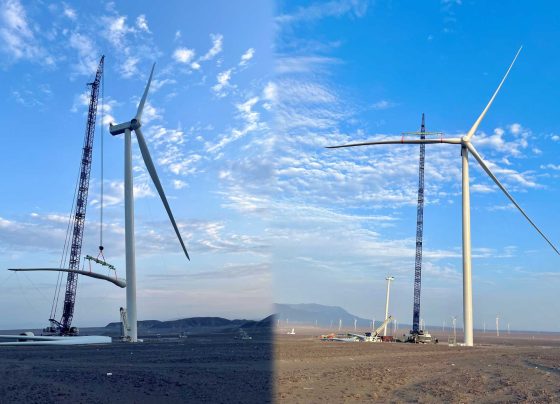 El aerogenerador más grande de Latinoamérica se instaló en Perú