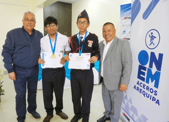 Reconocen a estudiantes de Pisco por su participación en la XXI Olimpiada Nacional Escolar de Matemática Aceros Arequipa