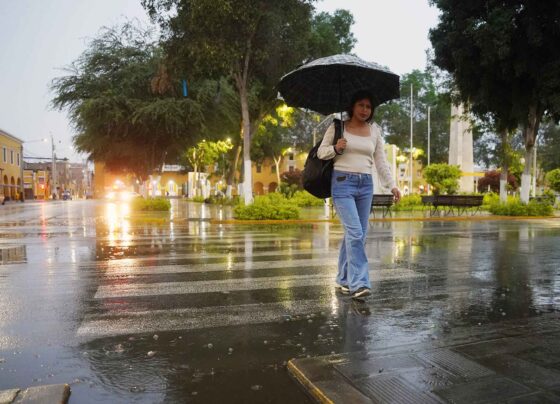 Lluvia de ligera a moderada intensidad despertó a la población iqueña