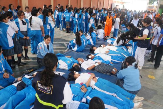 Con masiva participación ciudadana y escolar se realizó el primer Simulacro Nacional Multipeligro en Ica