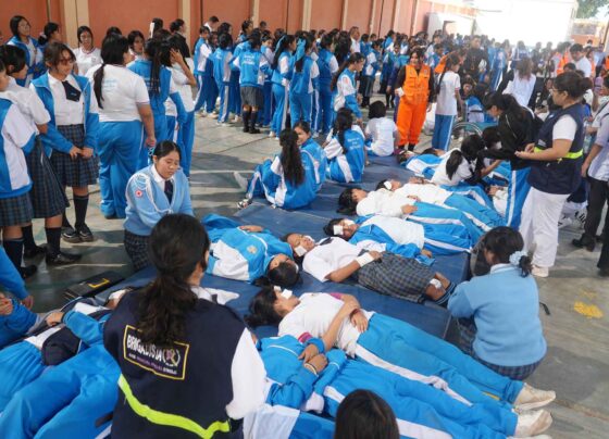 Con masiva participación ciudadana y escolar se realizó el primer Simulacro Nacional Multipeligro en Ica