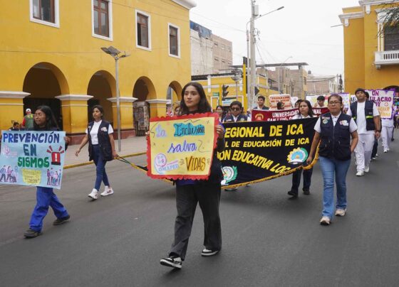 Con pasacalle y simulador de sismos sensibilizan a la población ante el Simulacro Nacional Multipeligro