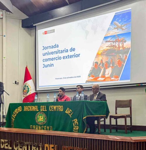 Mincetur impulsa Jornadas Universitarias de Comercio Exterior en Junín para fortalecer la cultura exportadora