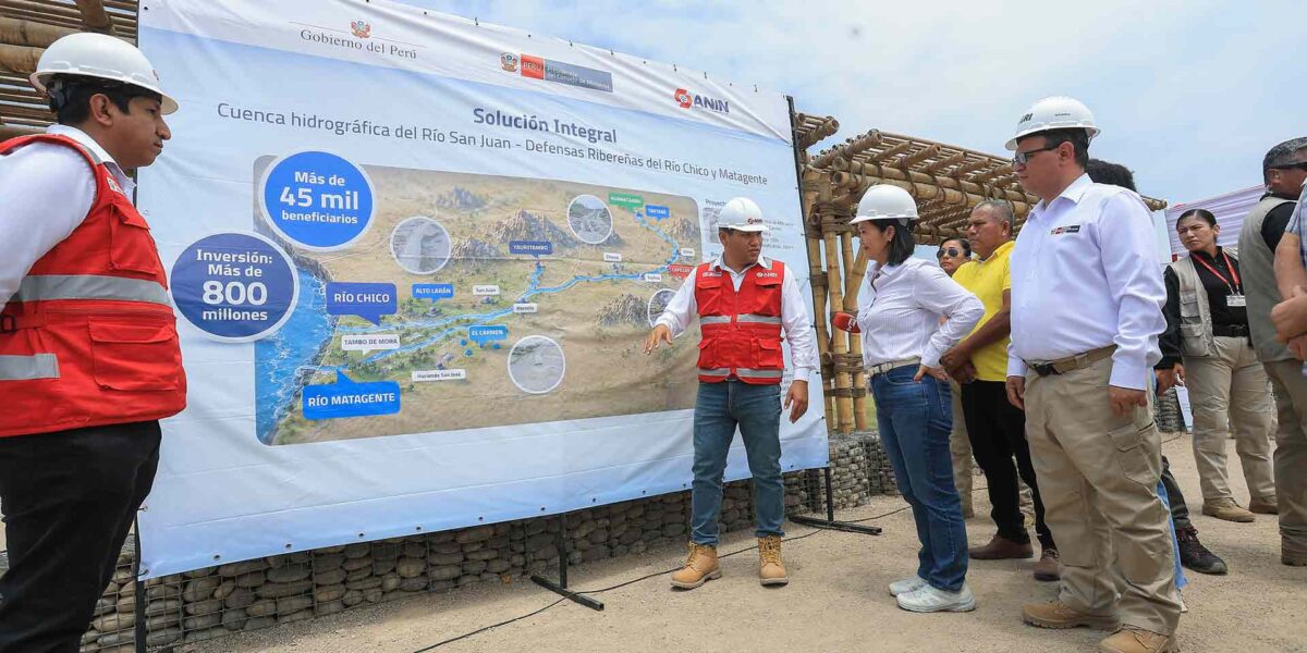 Presidenta Fujimori inauguró obras de prevención de desbordes en Ica y Cañete ante el "Mega Niño"
