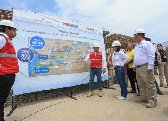 Presidenta Fujimori inauguró obras de prevención de desbordes en Ica y Cañete ante el "Mega Niño"